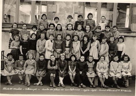 Photo De Classe Cours élémentaire 2ème Année De 1954 Ecole Des Filles