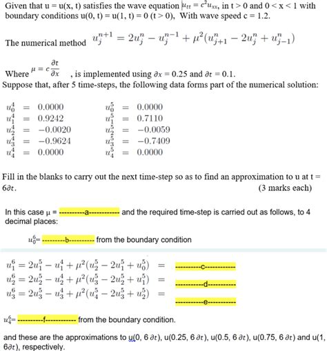 Solved Given That U U X T Satisfies The Wave Equation Chegg