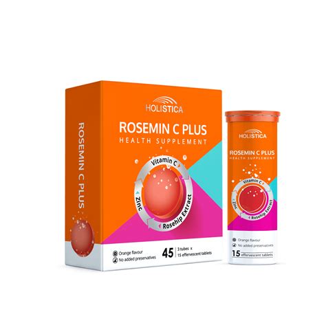 Vitamin C Effervescent Tablets By Eldon Healthcare Rosemin C Plus