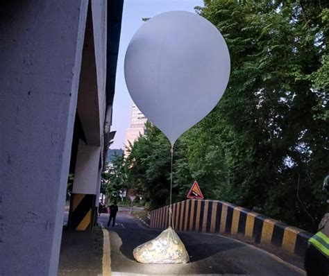 N Korea Sends Some Trash Carrying Balloons To S Korea From