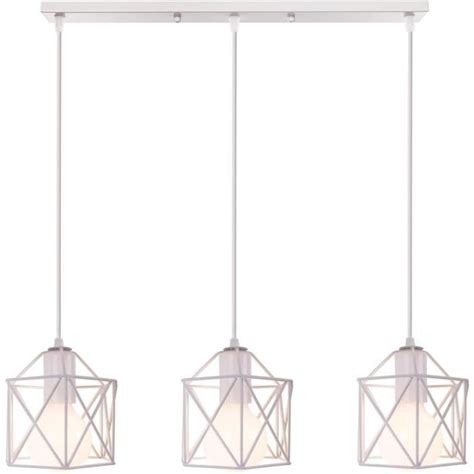 PETITES ECREVISSES Suspension Luminaire Industrielle 3 Lampes Vintage