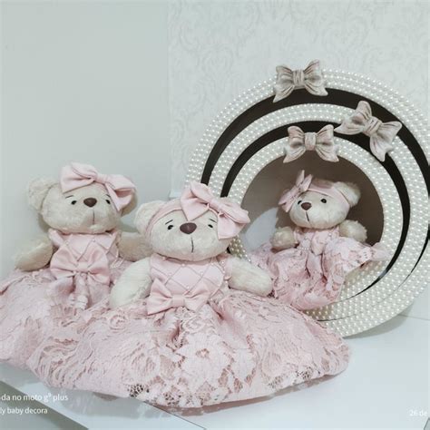 Trio De Ursas Loja Kelly Baby Decor Elo Produtos Especiais