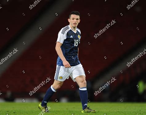 John Mcginn Scotland During International Friendly Editorial Stock ...