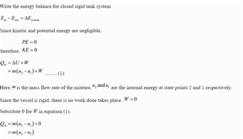 Solved A Rigid L Vessel Initially Contains A Mixture Of Liquid