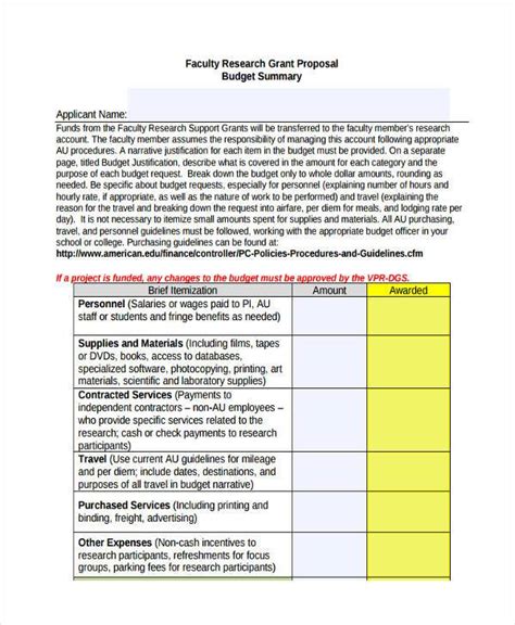 Budget Narrative Form Fillable Printable Forms Free Online