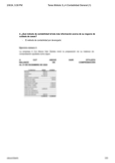 Solution Tarea M Dulo Y Contabilidad General Contabilidad