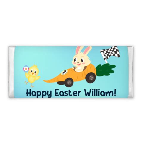 Easter Racers Personalised Chocolate Bars Kaysbees