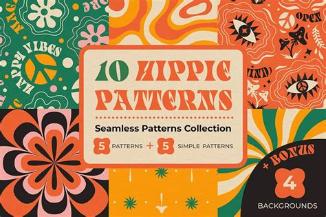 S Patterns And Backgrounds For Authentic Retro Designs