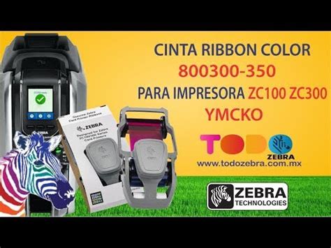 Cinta Ribbon Zebra Zc Zc Color Ymcko Img Mercado