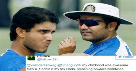 Virender Sehwags Epic Troll On Sourav Ganguly Will Leave You In Splits