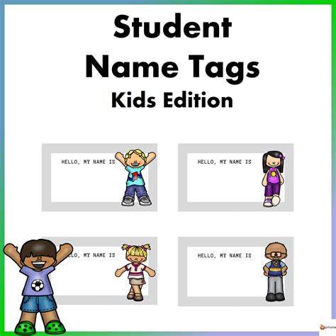 Student Name Tag Template