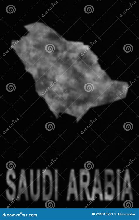 Map Of Saudi Arabia Made Of Smoke Air Pollution Stock Image Image Of