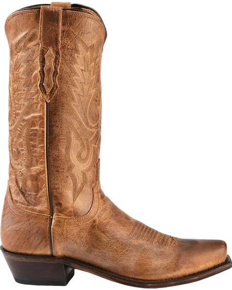 Lucchese 1883 Mens Teak Brown Buffalo Roper Boot Sale Online