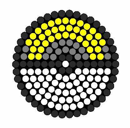 ultra ball sprite perler bead pattern bead sprites misc fuse bead