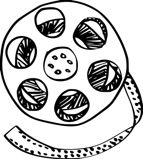 Film Drawing Cinema Reel Sketch - donkey png download - 886*980 - Free ...