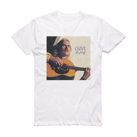 Govi Sky High Album Cover T-Shirt White – ALBUM COVER T-SHIRTS