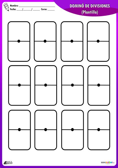 Ficha De Domino En Blanco Claire Terry