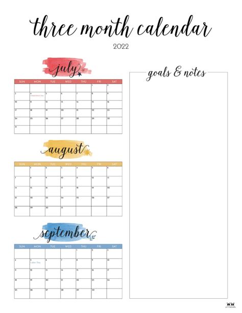 Month Calendar Printable