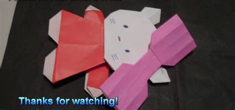 How To Fold An Adorable Origami Hello Kitty For Beginners Origami Wonderhowto