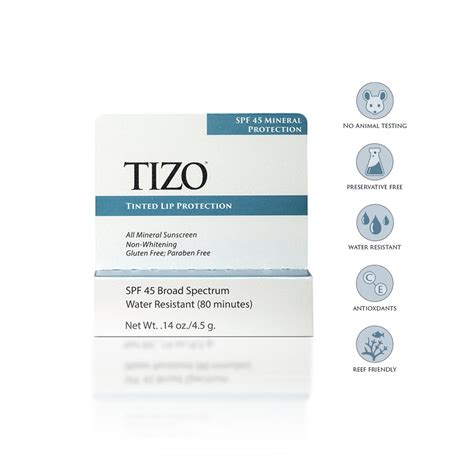 Tizo Tinted Lip Protection Spf 45 Bubble Lounge Boutique