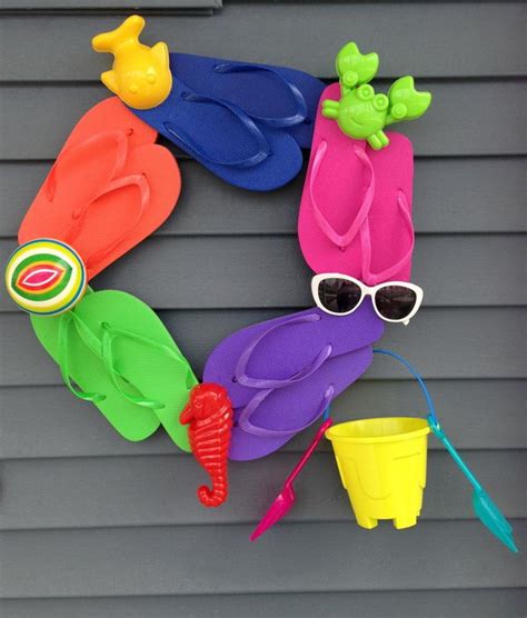 10 Diy Flip Flop Wreath Decorating Ideas Hative