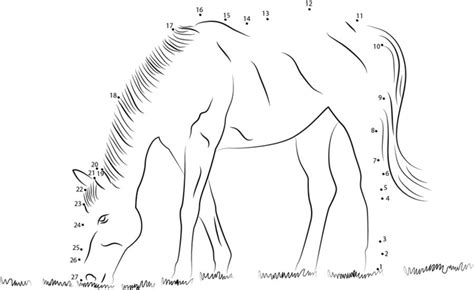 Connect The Dots Horse Printable