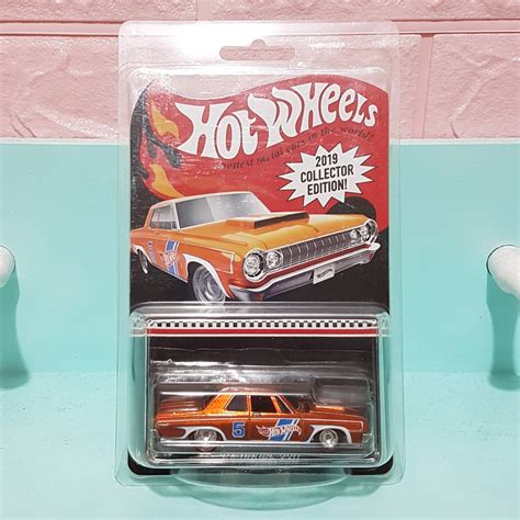 Jual Hot Wheels Collector Edition Mail In 2019 64 Dodge 330 Open Hood With Protector HW Original