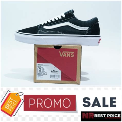 Jual Vans Old Skool Classic Black White Shopee Indonesia