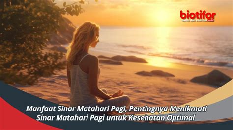 Manfaat Sinar Matahari Pagi Pentingnya Menikmati Sinar Matahari Pagi