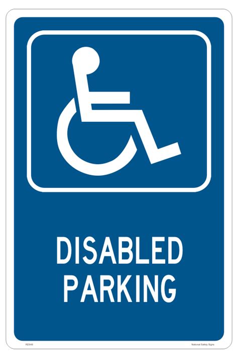 Disabled and Handicapped Parking Sign - National Safety Signs