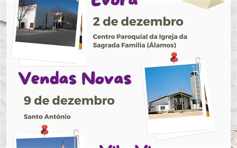 Em dezembro em Évora Vendas Novas e Vila Viçosa Encontros