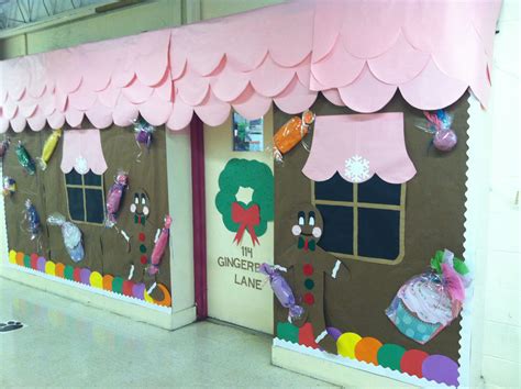 Gingerbread House Bulletin Board Christmas Classroom Door, Christmas ...