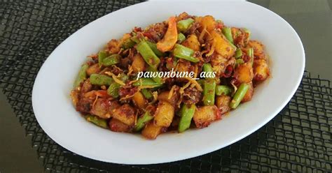 Resep Sambal Goreng Kentang Buncis Teri Tanpa Santan Oleh Pawonbune