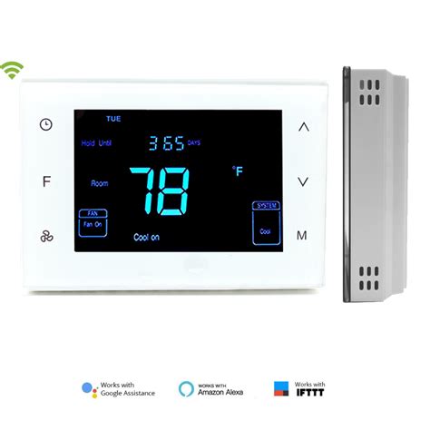 24Vac Central Air Conditioner Thermostat Smart Heat Pump Multi Stage Thermostat for HVAC