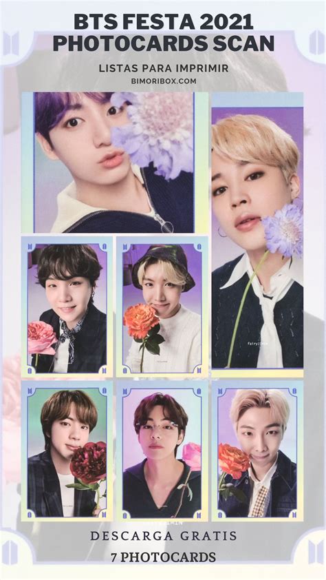 Bts Festa 2021 Photocards Scan Listas Para Imprimir