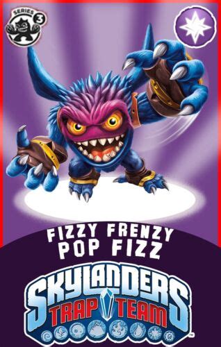 Skylanders Trap Team Fizzy Frenzy Pop Fizz NFC Card For Wii U PS3 PS4