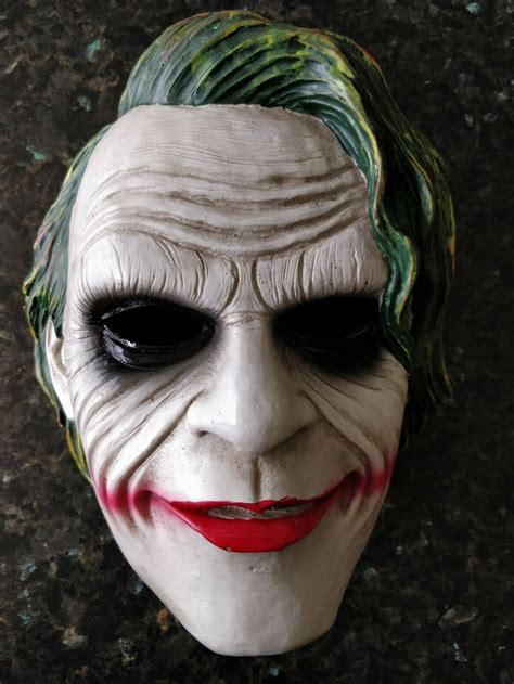 Joker Movie Mask the Dark Knight Batman Resin Clown Mask | Etsy