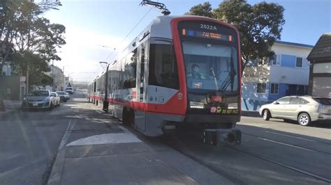 Sf Muni Siemens S Lrv On Route N Judah Car Train