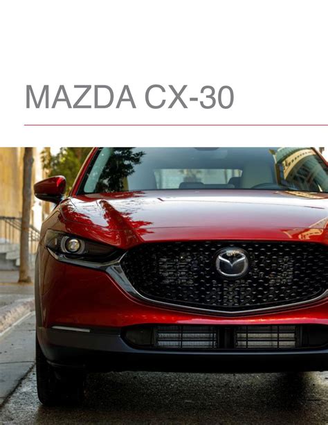 Mazda Cx 30 Brochure By Rnheckert Issuu