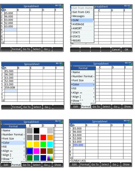 Eddies Math And Calculator Blog Hp Prime Spreadsheet App Tutorial 1