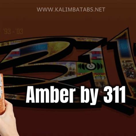 Amber 311 Kalimba Tabs Letter & Number Notes Tutorial - KalimbaTabs.net