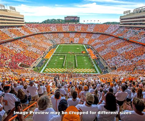 Tennessee Volunteers Neyland Stadium UT Vols NCAA Football Checkerboard ...