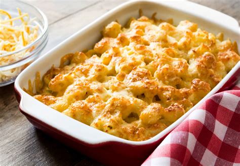 Macarrones Con Salsa De Queso Al Horno Estilo Americano