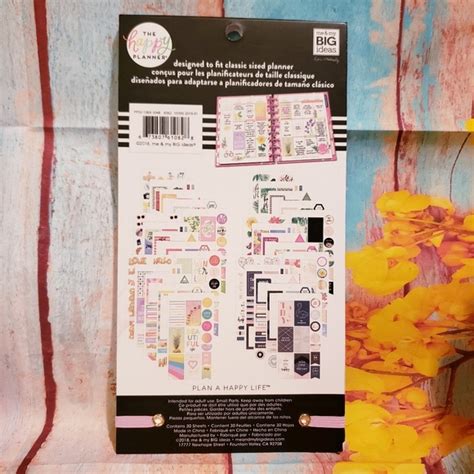 The Happy Planner Accessories Color Story 3 Sticker Book The Happy