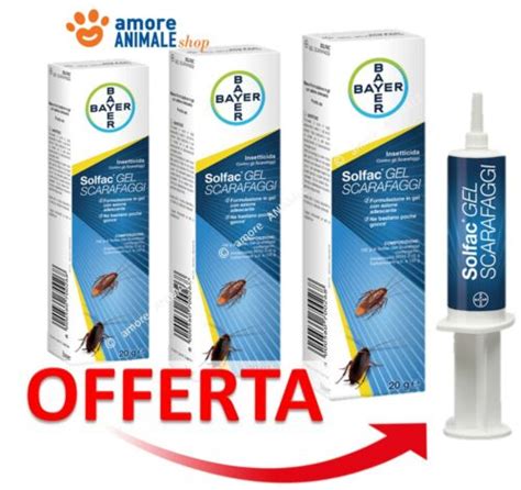 Bayer SOLFAC GEL Siringa 20 Gr Insetticida SCARAFAGGI BLATTE