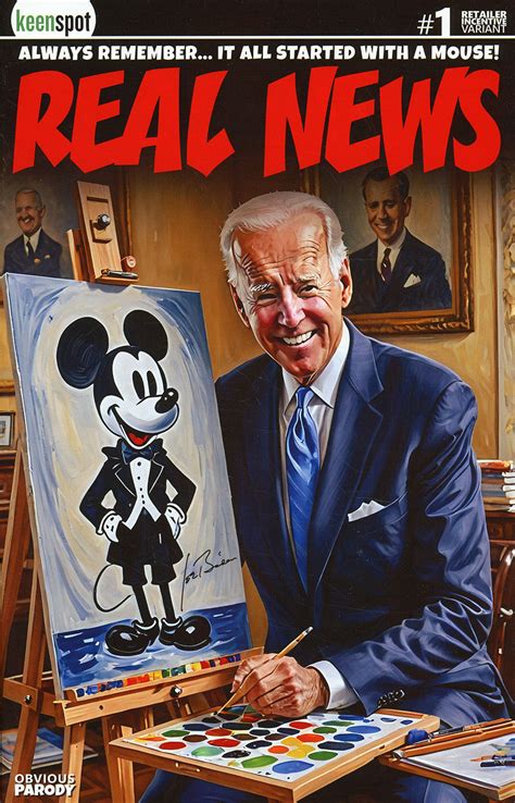 Bidens Titans Vs Mickey Mouse Unauthorized Cover H Incentive Real