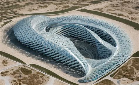 Parametric Structure Medical Complex In The Desert Stable Diffusion