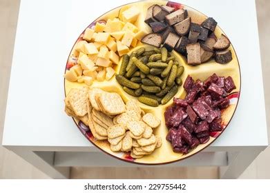 Large Plate Wide Selection Snacks Stock Photo Shutterstock