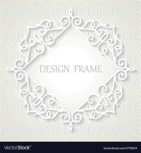 Vintage paper frame Royalty Free Vector Image - VectorStock