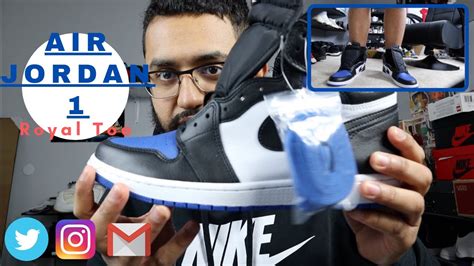 Air Jordan 1 Royal Toes Game Royal On Feet Unboxing From Nike Skrs App Youtube